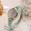 Women Casual Watches Round Dial Rivet PU Leather Strap Wristwatch Ladies Analog Quartz Watch Gift Fashion Wrist Watch. 