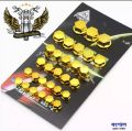 Golden 30Pcs Universal Motorcycle Screw Nut Bolt Cap Cover Kit/ Nut cover / Motorcycle Modification Accessories Head Screw Cover. 
