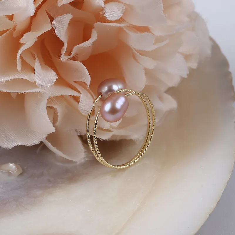 14k gold natural white pink purple color real freshwater