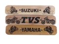 Motorcycle Front Name Plate Wooden for Suzuki Yamaha Decorations All Bike. 