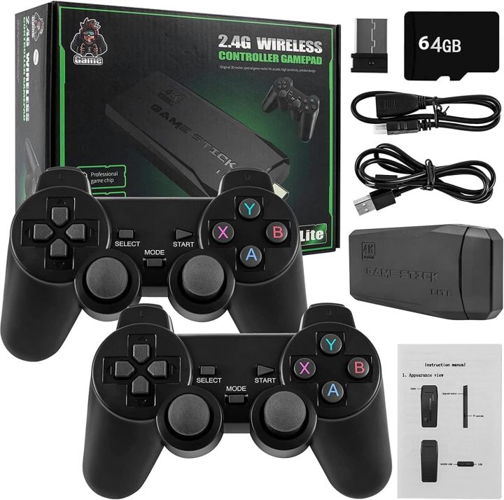 M8 Wireless TV Game Stick 64GB Edition: 10,000+ Preloaded Games