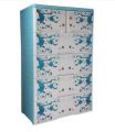 RFL Wardrobe Double 5 Drawer Deluxe-Metal Blue. 