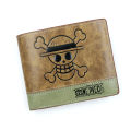 Anime Pirate King Monkey D Luffy Men's Short Wallet Card Holder Purse. 