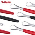 Y-Kelin Stainless Steel Tongue Scraper Oral Cleaner Brush Fresh Breath Cleaning Coated Toothbrush Hygiene Care Tools. 