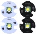 【Alizeker Mall】2PCS CREE XM-L T6 LED U2 10W Cold White Warm High Power LED Emitter Diode with 12mm 16mm 20mm PCB for DIY.