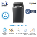 Whirlpool 8 kg Fully Automatic Top Load Washing Machine with In-built Heater Grey (MAGIC CLEAN PRO SW H 8 KG GREY 10YMW).
