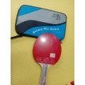 Double Fish 8 AC Table Tennis Rackets - Red. 