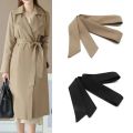 Women Trench Coat Belt Adjustable Buckle Fitted Long Waist Strap Women Casual Overcoat Wide Waist Belt Clothes Ornament.