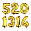 Number Foil Balloon: Ideal for Birthdays, Anniversaries, Events - Party Decoration Item - (Pack of 1 Pcs). 