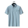 In summer, Xinjiang cotton men's loose trendy brand ins plus-size collar short-sleeved t-shirt fat basic Volkswagen black polo shirt. 