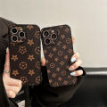 Fashion luxury LV trendy brand case for iPhone 15 Pro Max 14 13 12 pro 11 soft cover.