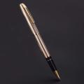New Wing ung 235 Fountain Pen Aluminum Ink pen Gold Trim Fine Nib Aerometric Filler 1996 tock tationery Office chool upplie.