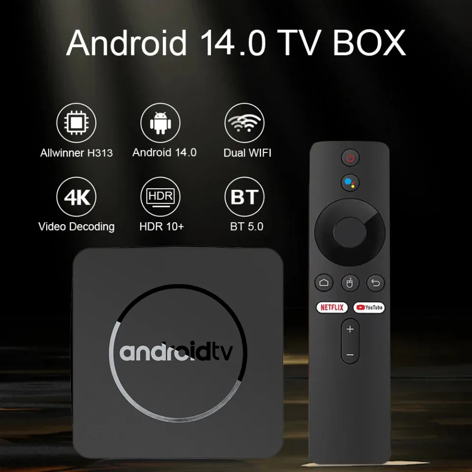 Smart Android TV Box Mortal Q1 AllwinnerH313 Google Voice Yuotube
