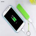 Portable 2600mAh USB External Power Bank Case Pack Box 18650 Battery Charger No Battery Powerbank With Key Chain. 