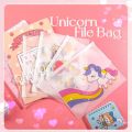 Unicorn Ring Zipper(2Pcs Bundle) Stationery Storage Bag. 