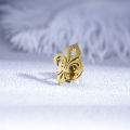 【No-profit】 Tangula Classic Christian Holy Lily Flower Brooch Stainless Steel Men Shirt Suit Collar Badge Pins Vintage Jewelry. 