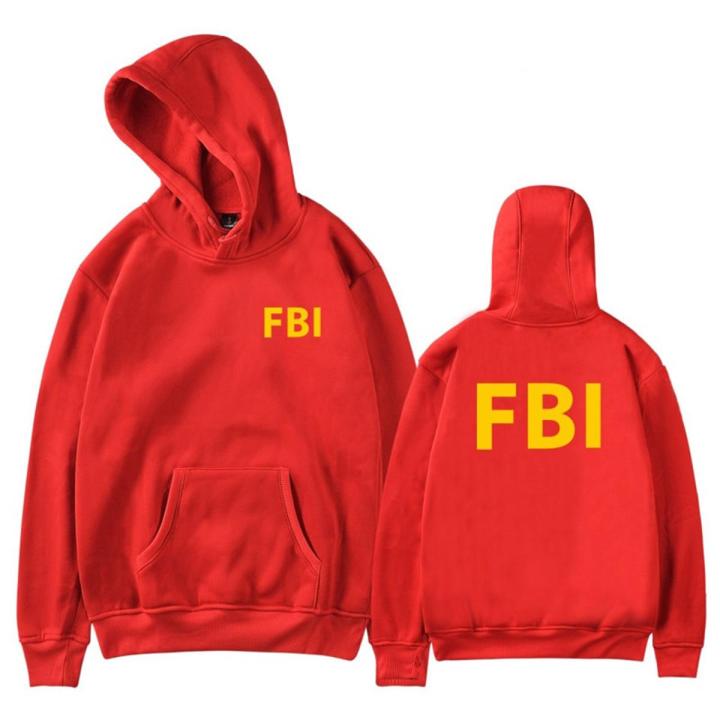 fashion Zipper Men women Hoodies Sweatshirts FBI Print srt  hop Casual Zip Up Uni Long Sleeve hoodie jacket coat top 4XL
