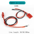 50A For Anderson Plug Lead To Plug M8 Terminal Battery Charging Connector Cable 1000V DC 10AWG 30cm/50cm/100cm Extension Cord.