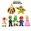 10~14CM Super Mario Bros PVC Action Figure Toys Dolls Model Set Luigi Yoshi Donkey Kong Mushroom For Kids Birthday Gifts. 