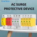 AC SPD 1P 2P 3P 4P 20KA 40KA 60KA 385V House Lightning Surge Protector Protective Low-voltage Arrester Device 10KA 30KA.