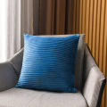 Pillow Cushion Bedroom Pillow Bedside and Sofa Back Cushion Office Waist Cushion Solid Color Stripes Pillow Cover without Core.
