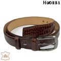 Hooba Snake Skin Pattern Men's Leather Belt.