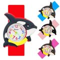 Slap Bracelet Children's Watch Cute Penguin, Crab, Turtle, Dolphin Patterns Toy Baby Birthday Gift Boys Girls Kids Watches Clock.