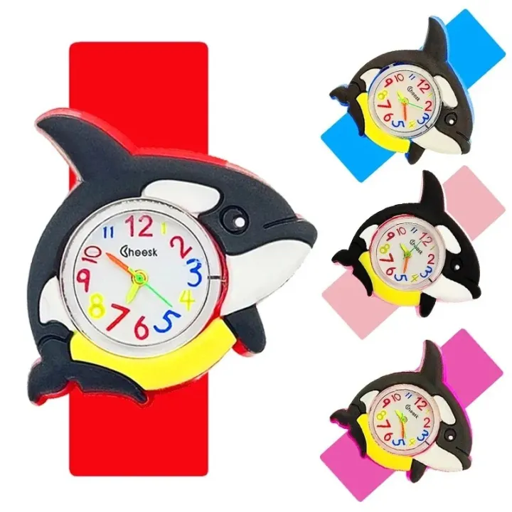 Slap%20Bracelet%20Children's%20Watch%20Cute%20Penguin,%20Crab,%20Turtle,%20Dolphin%20Patterns%20Toy%20Baby%20Birthday%20Gift%20Boys%20Girls%20Kids%20Watches%20Clock%20-%20Image%202