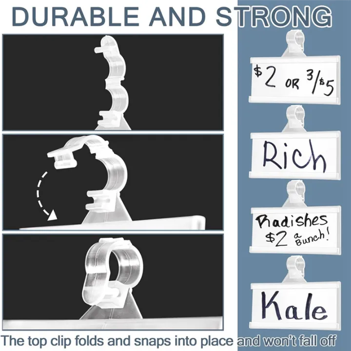 150%20Pieces%20Plastic%20Wire%20Shelf%20Label%20Holders,%20Reusable%20Price%20Label%20Holder%20with%20Locks,%20Label%20Display%20Holder%20Easy%20to%20Use%20-%20Image%202