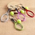 Tennis Racket Ball Key Chain Key Ring pendants Holder necklace Gift keychain for sports Car. 