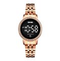 SKMEI SK1669L RoseGold Stainless Steel Digital Watch For Women - RoseGold. 