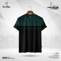 GoodMan Premium Quality Green Color Cotton Short Sleeve T Shirt for Men.. 