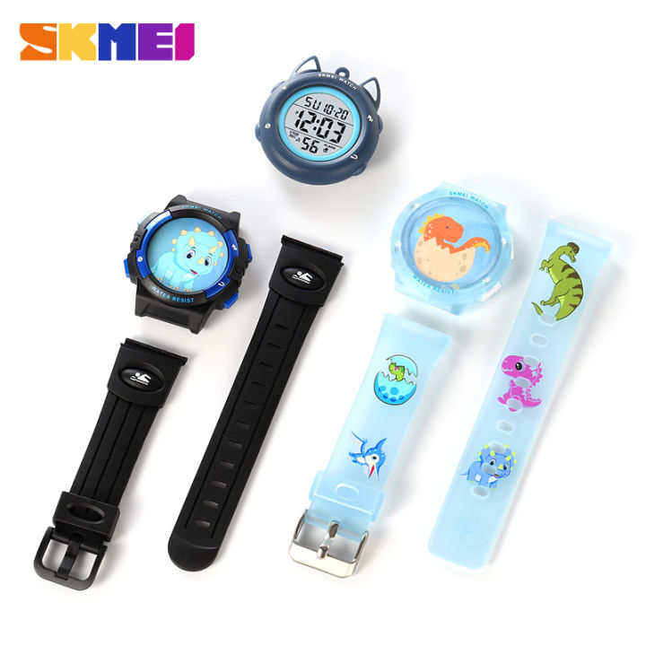 SKMEI Electronic Watch With Luminous 30m Waterproof Mutifunctional Sports Fashion Wristwatches For Boy and Girl 2236(3 sets)