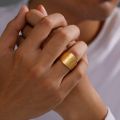 Dawapara Triple Moon Goddess Ring Pentagram Pentacle Stainless Steel Ring Pagan Magic Amulet Tree of Life Wiccan Jewelry.