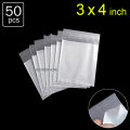 50 pcs x Three Layer Poly Bag Self Adhesive Plastic OPP Cellophane Jewelry Packaging Bags. 