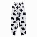 Cow Print Women Wide Leg Pants Autumn Winter Thicken Female Trousers Harajuku Ladies Long Pants Fashion Chic Woman Sweatpants. 
