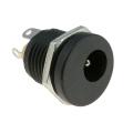 12V Dc Female connector with nut. 