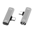 (NEW) C Type USB C to 3.5mm Audio Cable Earphone External Microphone Audio Jack Headphone Mic Adapter.