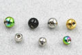 Stainless steel ball piercing jewelry DIY replacement ball lip nail eyebrow ring nose nail tongue ring navel nail accessories 16G 14G.