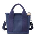 Canvas Crossbody Bags Bucket Zipper Tote Bag Multi-compartments Fashion Mommy Bag Portable for Shopping Travel for Vacation Work.