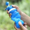 Collapsible Water Bottle Food-Grade Silicone FDA Approved Leak Proof Travel Climbing Biking Foldable Soft Sports Water Bottle. 