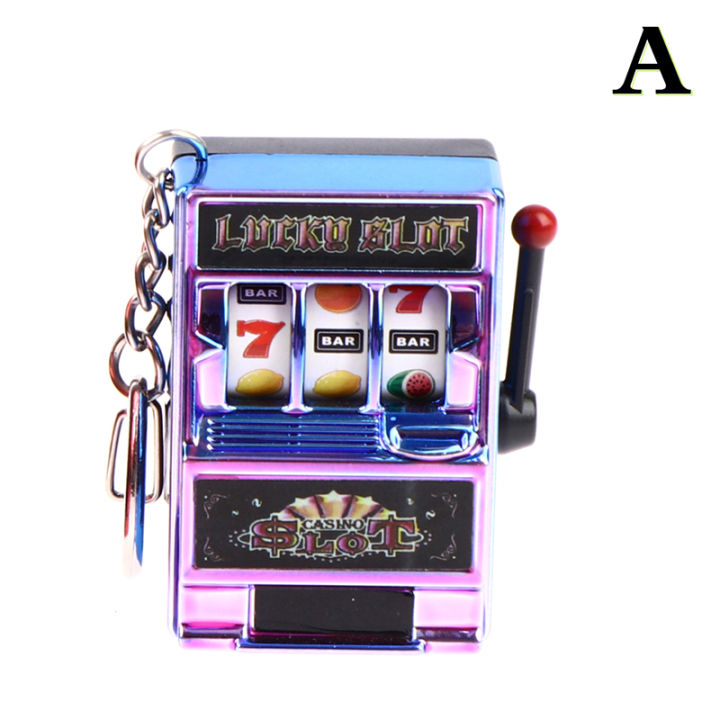 Creative Mini Slot Machine Keychain Jingle Car Keychains for Children Party Gift