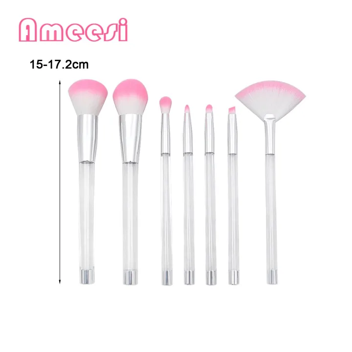 Soft%20Makeup%20Bruss%207pcs%20Glitter%20Handle%20Makeup%20Brush%20Set%20rle%20Multifunction%20Cosmetic%20Bruss%20for%20er%20Blush%20Contour%20Eye%20Shadow%20Brow%20Lip%20Detailing%20-%20Image%204