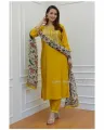 Ready Made Linen Salwar Kameez For Women - Perfect for Casual and Party Attire Shalwar Kameez. 