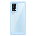 lthmy case for Vivo iQOO Neo5 Transparent Hard Back with Shockproof Enhanced Side Protective Bumper Phone Cover.