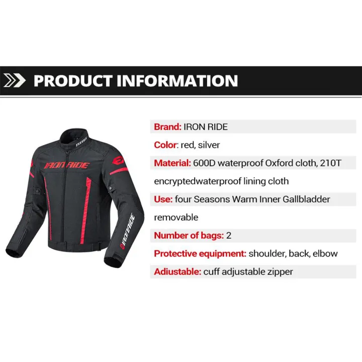Motorcycle%20Riding%20Jacket%20Waterproof%20With%20Shoulder%20Back%20Protection%20-%20Image%202