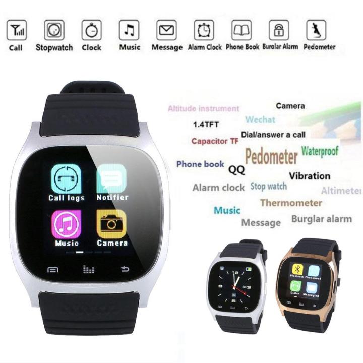 Bluetooth M26 Smart Watch 1.3MP Sync Phone Mate For iPhone Samsung IOS Android