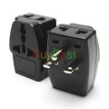 【YIYANGMAOYI111】2 x North American NEMA 6-15P 3 Multi Outlet Plug Adapter AC100~250V 10A Black. 