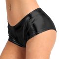 Womens Fashion Shorts Bottoms Shiny Faux Leather Low Waist Hot Shorts Pants for Clubwear Pole Dancing Raves Festivals Costumes. 