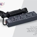 Maxline 4 Gang Multi Extension Socket Model: ML-2024-5 Miter Wire (15 Fit/hand Long Wire). 